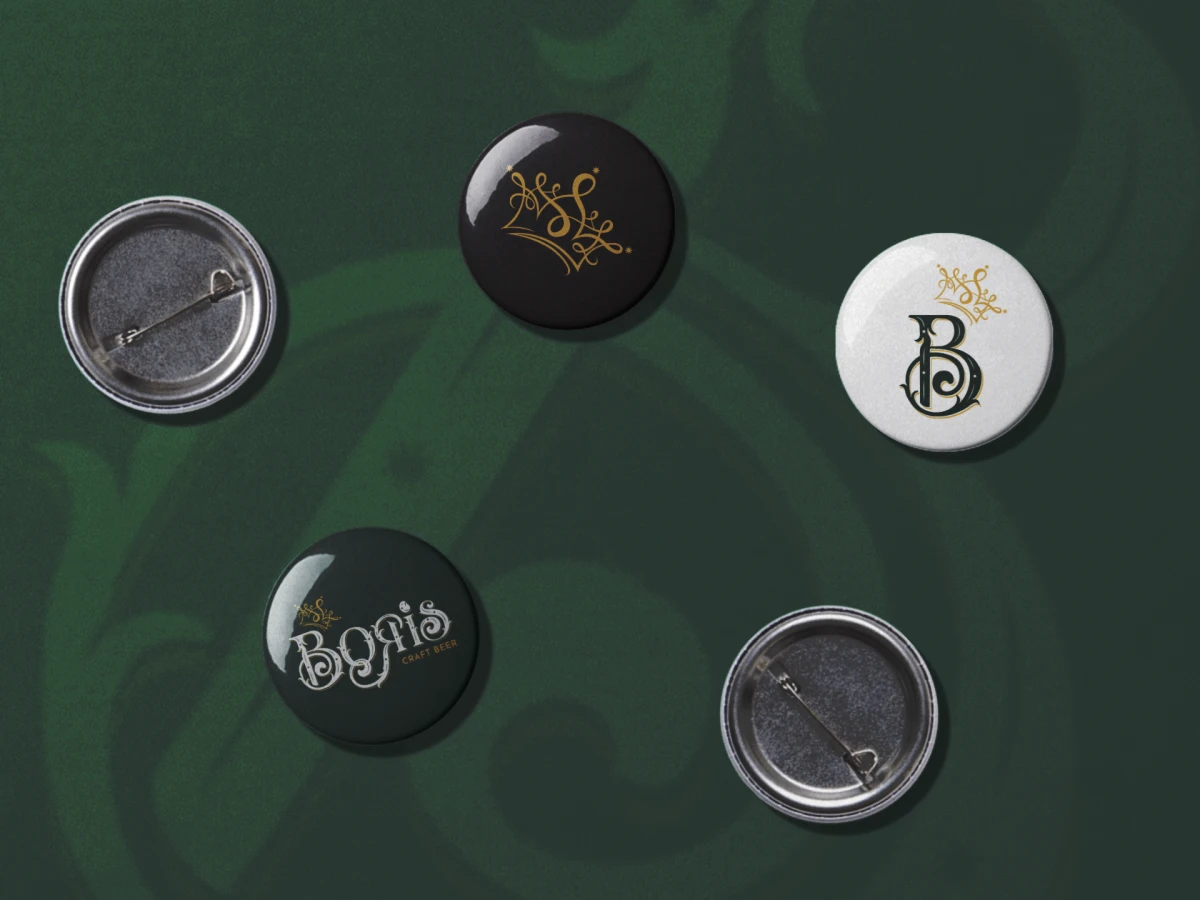 Boris crown caps in detail