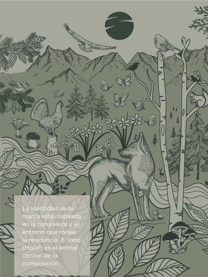 ilustración bosque + texto